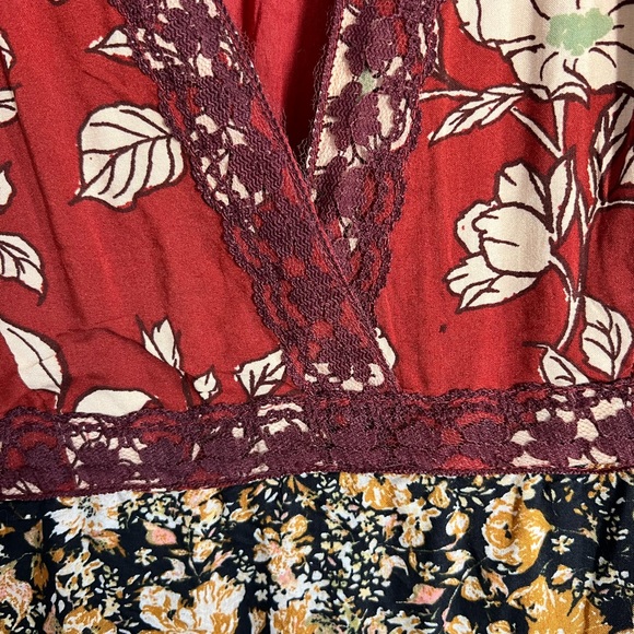 Free People Revolve Tilda Maxi Dress in Neutral Combo size Medium - Picture 5 of 11